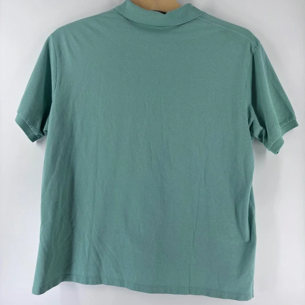 Polo Ralph Lauren Polo Shirt Mens 3XB Green Pique Cotton Purple Pony Big & Tall